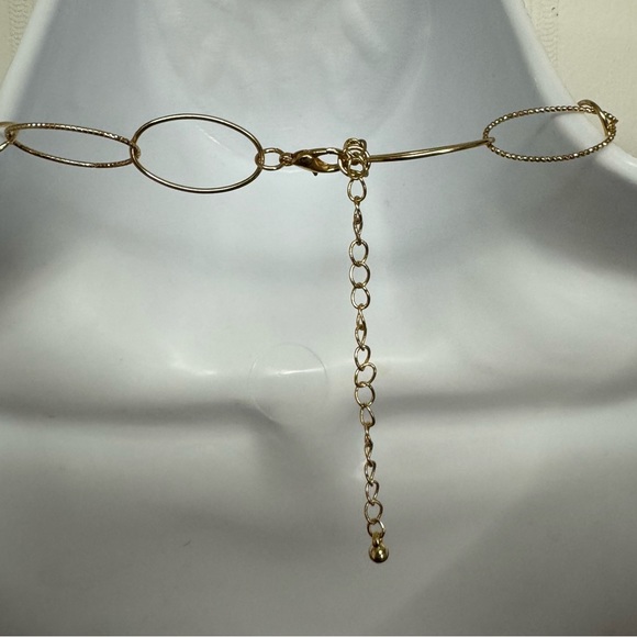 Gold Oval Link Necklace - Picture 3 of 3
